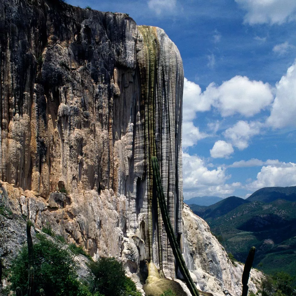 Versteinerter Wasserfall in Oaxaca