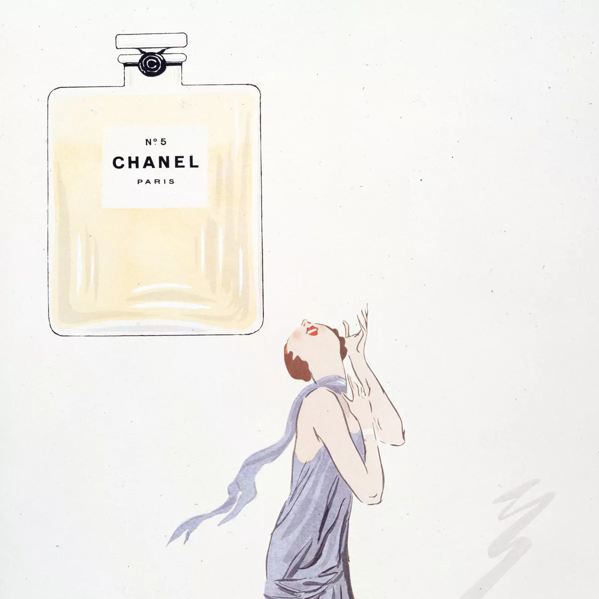 Zeichnung von Chanel No 5.