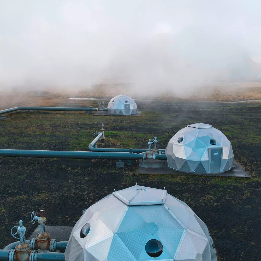 Luftreinigung: Domes von CarbFix