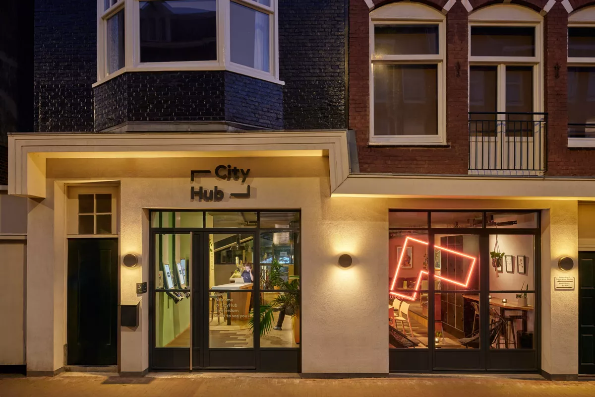 Das Micro Hotel CityHub in Amsterdam.