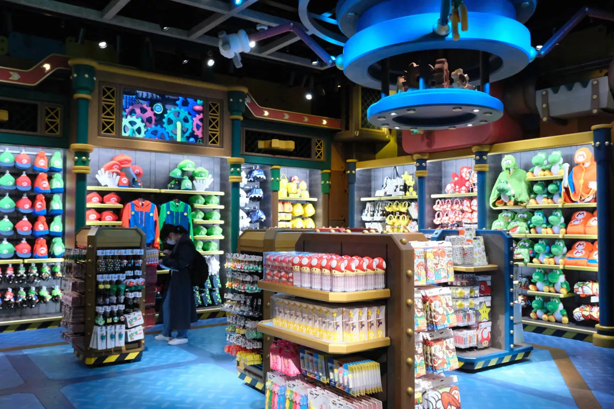 Der Shop im Themenpark Super Nintendo World.