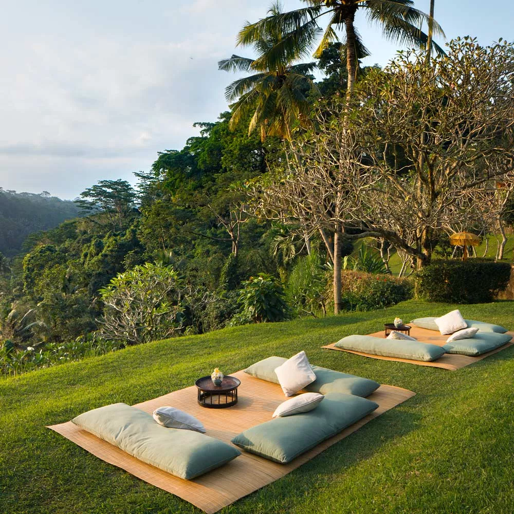 Aussicht des Amandari Resorts auf Bali.