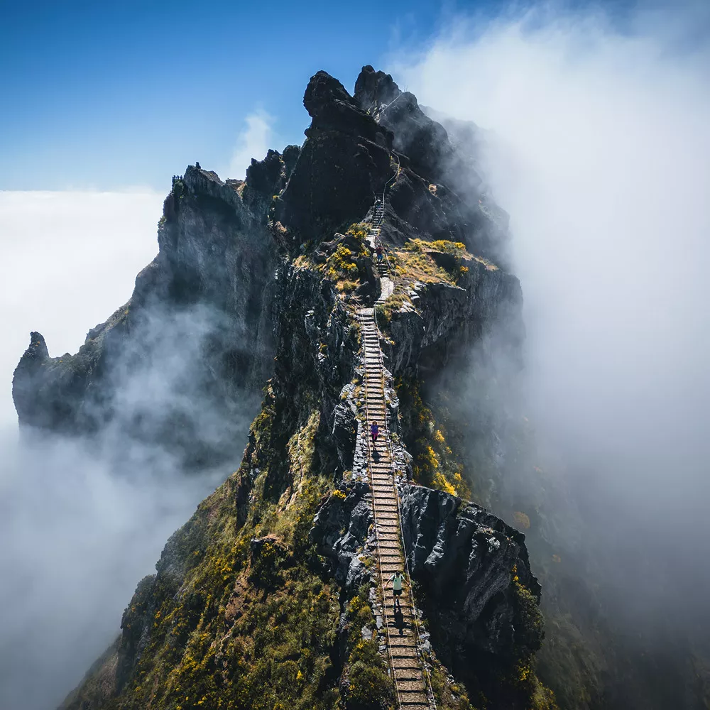 Über den Wolken wandern auf Madeira
