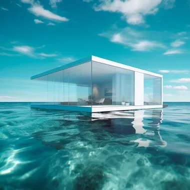Floating Homes: Ein Haus auf dem Wasser.
