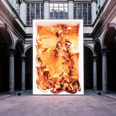KI-Kunst von Refik Anadol im Palazzo Strozzi