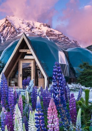 Ein Eco Dome in Patagonien.
